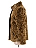 White Stag Animal Print Brown Faux Fur Jacket Size L - photo 5