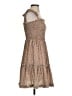 Unbranded 100% Polyester Polka Dots Brown Ivory Casual Dress Size S - photo 4