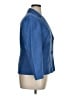 Le Suit 100% Polyester Blue Blazer Size 14 - photo 4