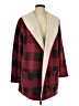 Eddie Bauer Plaid Red Coat Size L - photo 1