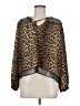 Zara Basic Animal Print Brown Long Sleeve Blouse Size M - photo 1