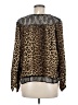 Zara Basic Animal Print Brown Long Sleeve Blouse Size M - photo 2
