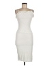 Willow & Wind Chevron-herringbone Damask Solid White Ivory Cocktail Dress Size M - photo 1