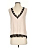 BB Dakota 100% Rayon Ivory Orange Sleeveless Blouse Size S - photo 1
