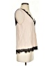 BB Dakota 100% Rayon Ivory Orange Sleeveless Blouse Size S - photo 4