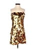 Runaway 100% Polyester Gold Cocktail Dress Size XS - photo 1