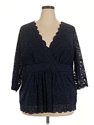 Roaman's 3/4 Sleeve Blouse (view 1)