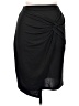 Unbranded Solid Black Casual Skirt Size XL - photo 1