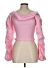 Shein 100% Polyester Pink Long Sleeve Blouse Size L - photo 1