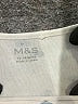 M&S 100% Cotton Print Ivory White Short Sleeve Onesie Size 12-18 mo - photo 3