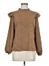 Shein 100% Polyester Brown Long Sleeve Blouse Size M - photo 1