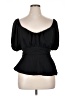 Arula 100% Polyester Black Short Sleeve Top Size XL (estimated) - photo 1