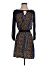 Ezra 100% Polyester Paisley Blue Casual Dress Size S - photo 1