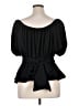 Arula 100% Polyester Black Short Sleeve Top Size XL (estimated) - photo 2
