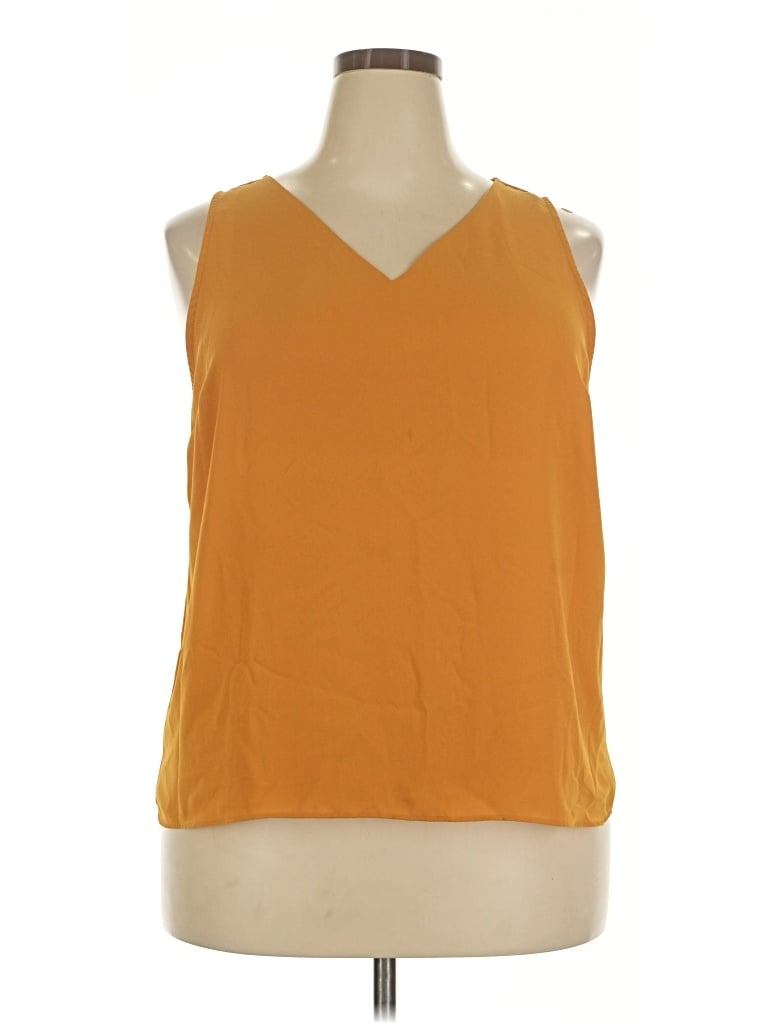 Pre-owned Nine West Sleeveless Blouse In Orange