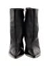 Schutz 100% Leather Black Ankle Boots Size 9 - photo 2