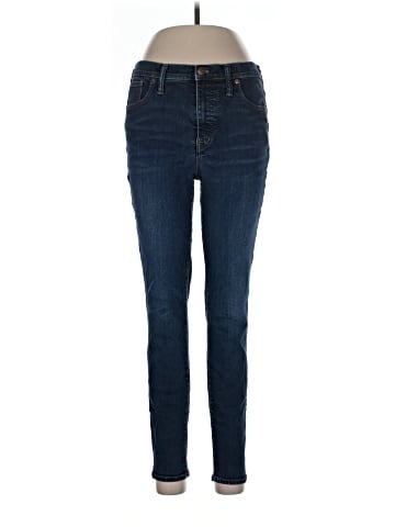 Madewell 9" Mid-Rise Skinny Jeans in Larkspur Wash: TENCEL&trade; Denim Edition (view 1)