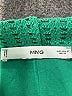 MNG 100% Cotton Solid Green Shorts Size M - photo 3