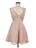 Olive Tree Hearts Tan Cocktail Dress Size M - photo 1
