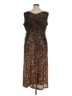 DKNY Animal Print Brown Cocktail Dress Size 14 - photo 2