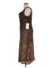 DKNY Animal Print Brown Cocktail Dress Size 14 - photo 5