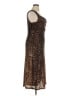 DKNY Animal Print Brown Cocktail Dress Size 14 - photo 4