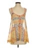 Free People 100% Polyester Orange Sleeveless Blouse Size S - photo 1
