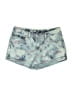 Levi's Stars Blue Denim Shorts Size 16 - photo 1