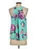 Everly 100% Polyester Teal Sleeveless Blouse Size S - photo 2