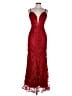 Mac Duggal 100% Polyester Red Cocktail Dress Size 6 - photo 1