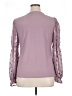 By Design Purple Long Sleeve Blouse Size XL - photo 2