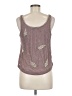 Bar III 100% Polyester Brown Sleeveless Blouse Size M - photo 2