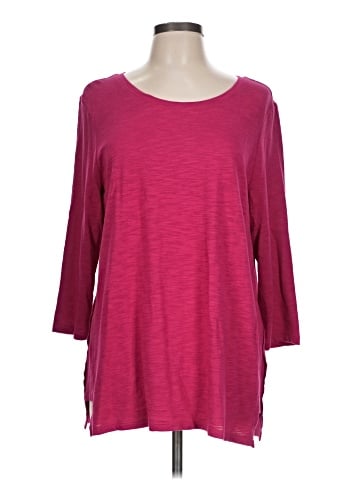 Chico's 3/4 Sleeve T-Shirt (view 1)