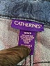 Catherines Chevron-herringbone Blue Jeans Size 18w - photo 4
