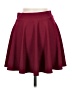 Urban Coco Solid Burgundy Casual Skirt Size M - photo 2
