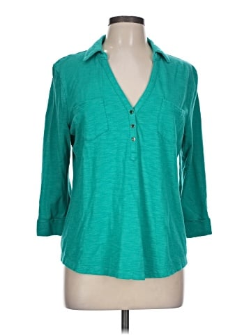Chico's 3/4 Sleeve T-Shirt (view 1)