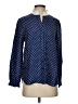 J.Crew Polka Dots Blue Long Sleeve Blouse Size XS - photo 1