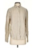 XCVI 100% Linen Tan Long Sleeve Button-Down Shirt Size XS - photo 1
