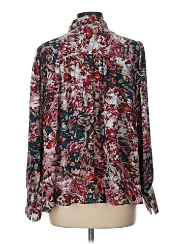 Rose + Olive Long Sleeve Blouse (view 2)