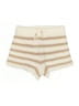 madden nyc Stripes Ivory Shorts Size L - photo 1