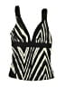 DKNY Chevron-herringbone Black Swimsuit Top Size M - photo 1