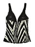 DKNY Chevron-herringbone Black Swimsuit Top Size M - photo 2
