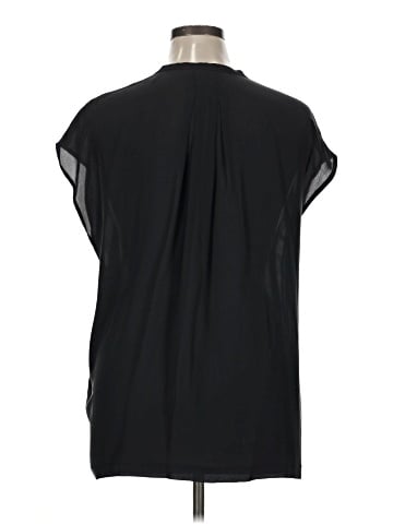 Vince. Short Sleeve Silk Top (view 2)