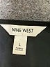 Nine West 100% Polyester Black Short Sleeve Top Size L - photo 7