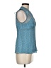 Ann Taylor LOFT 100% Polyester Blue Sleeveless Blouse Size 8 - photo 4