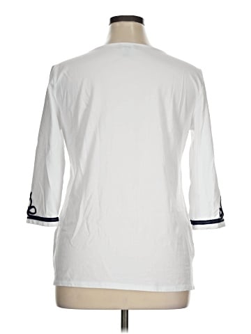 Jones New York Signature 3/4 Sleeve T-Shirt (view 2)