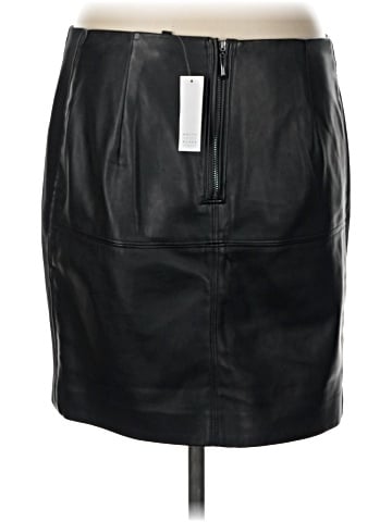 White House Black Market Faux Leather Skirt (view 2)
