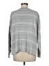 Eileen Fisher Stripes Gray Pullover Sweater Size M - photo 2