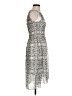 Club Monaco 100% Polyester Paisley Silver Cocktail Dress Size 2 - photo 4