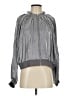 By Anthropologie Metallic Gray Jacket Size S - photo 1